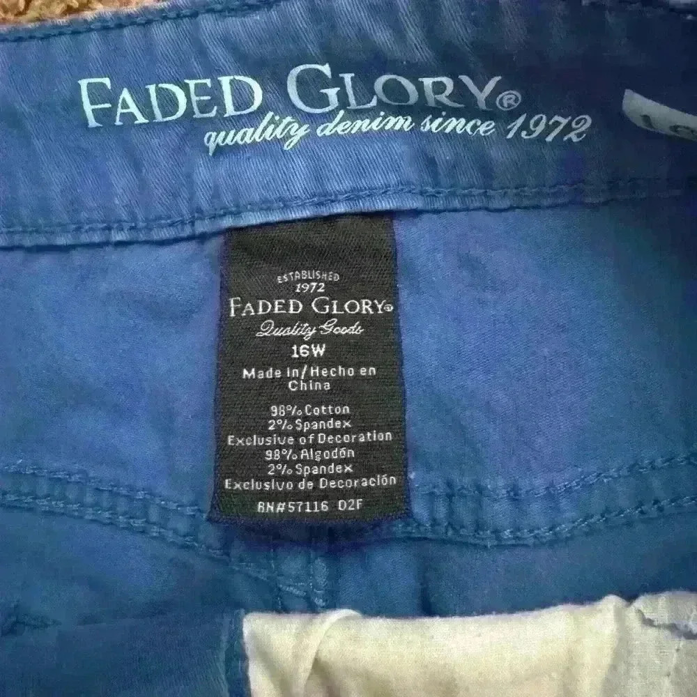 Faded glory blue pants, size 16W - Picture 4 of 5